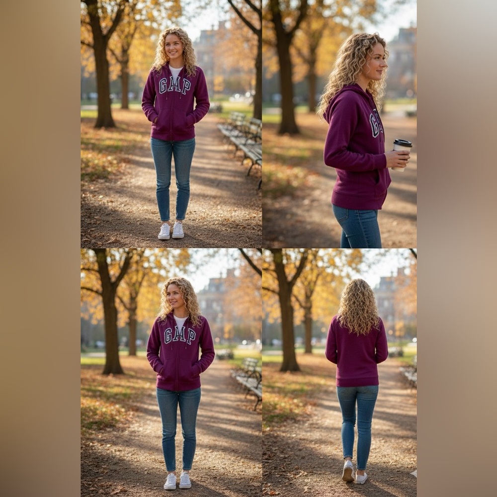 GAP Women's Vibrant Purple‎ Hoodie